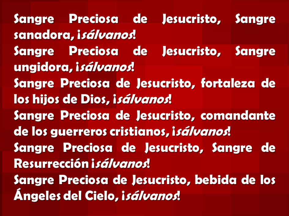 Letanías del Rosario de la Sangre de Cristo 3